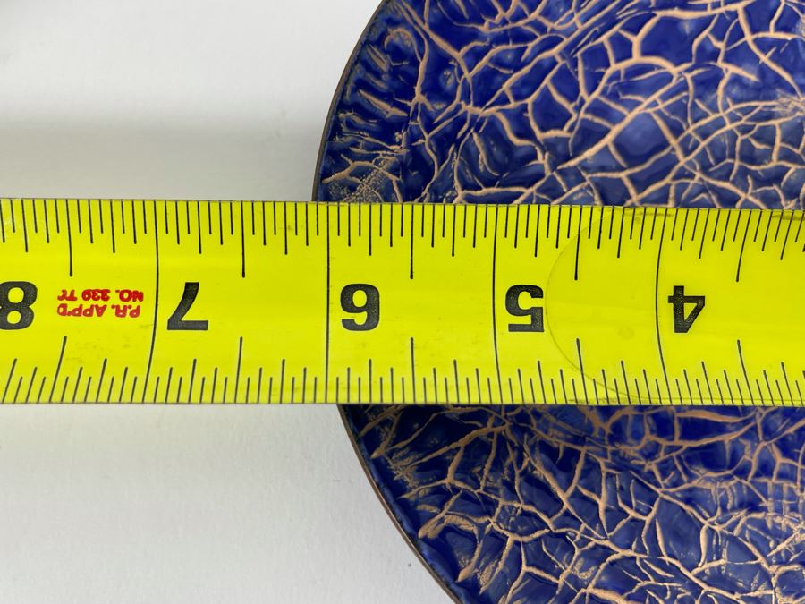 Mid-Century Copper Enamel Plate 6R [Photo 6]