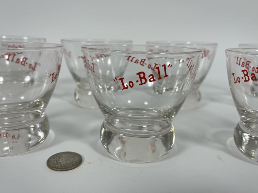 Seven Vintage LoBall Glasses