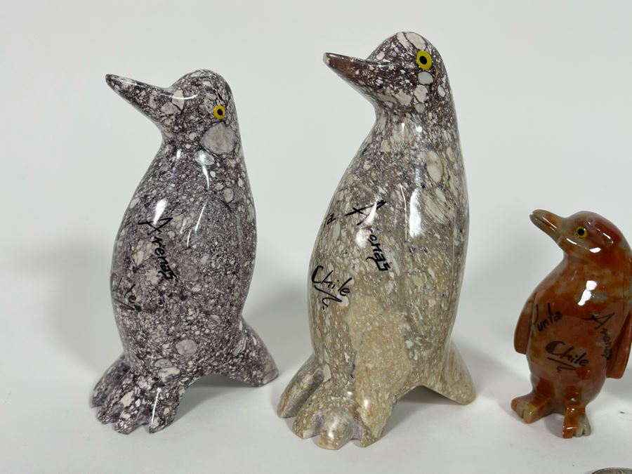 Carved Stone Penguin Collection [Photo 4]