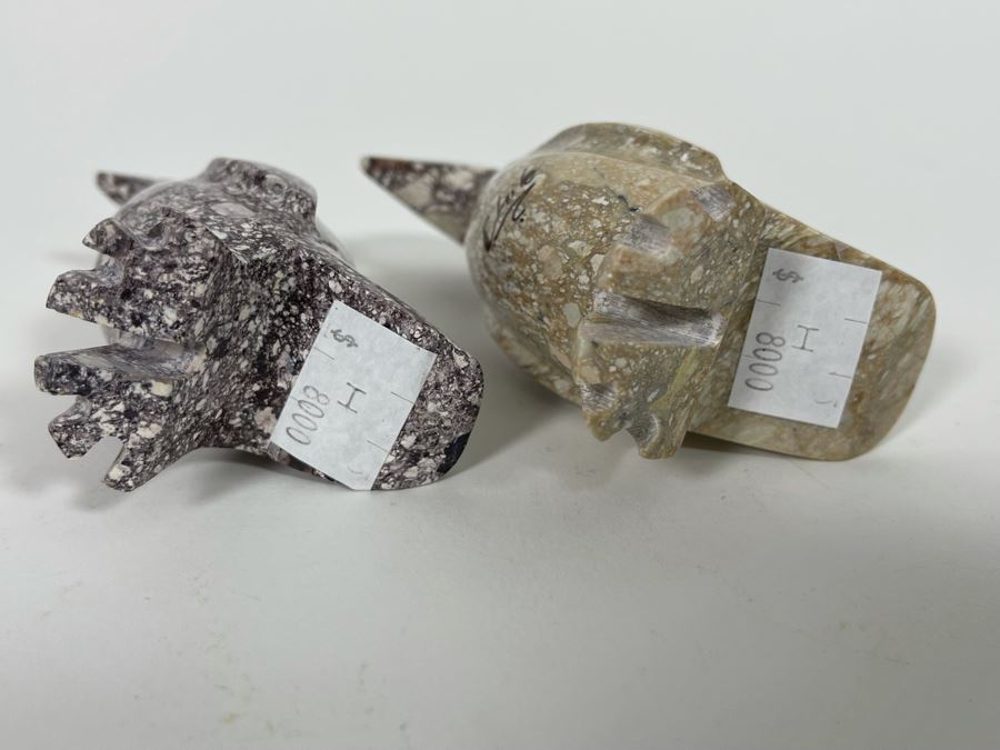 Carved Stone Penguin Collection [Photo 7]