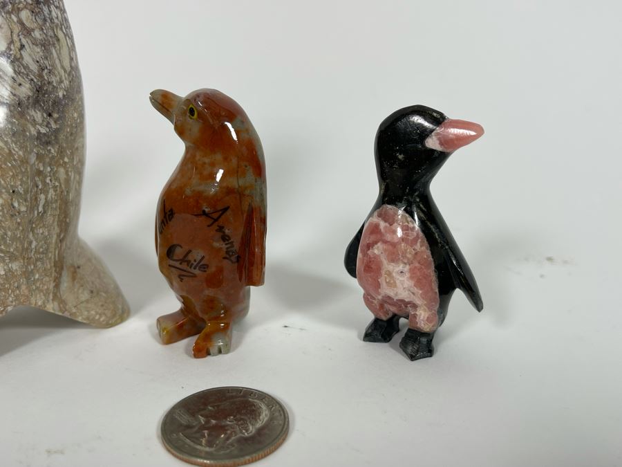 Carved Stone Penguin Collection [Photo 5]