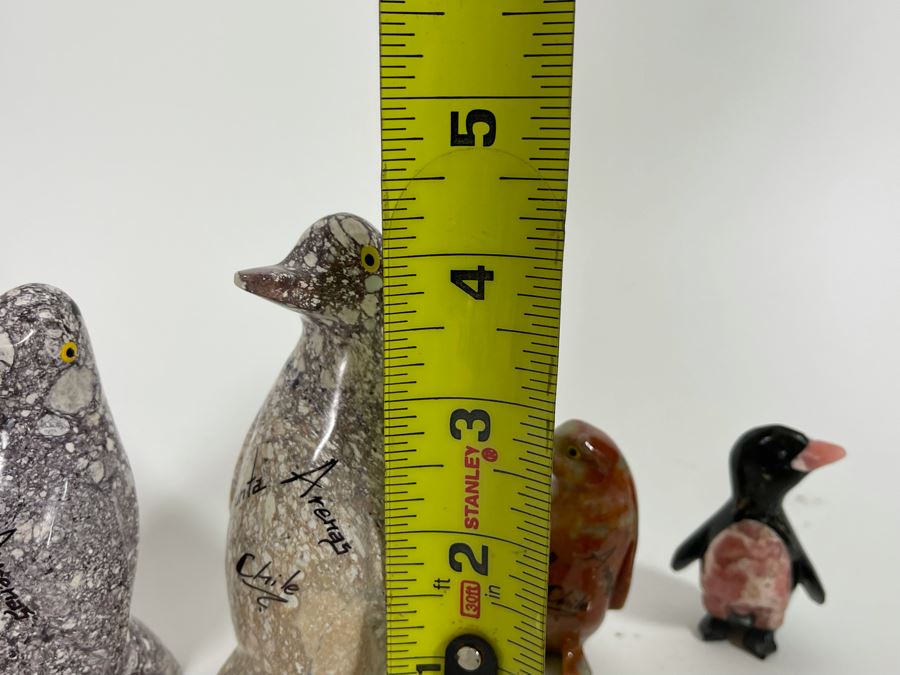 Carved Stone Penguin Collection [Photo 6]