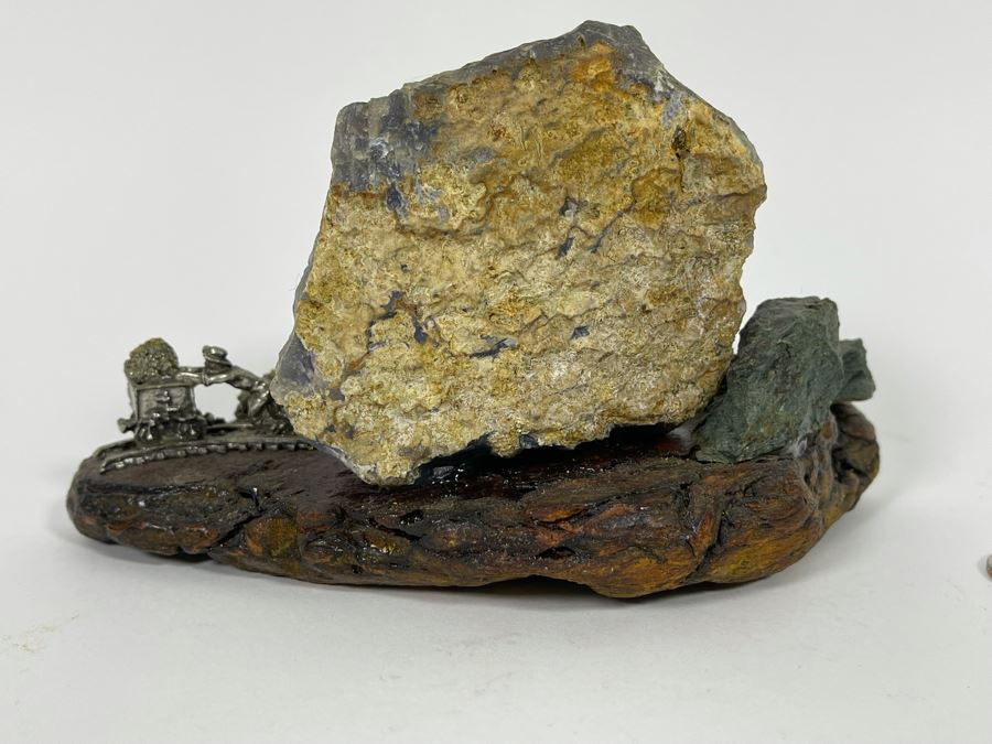 Gold Miner’s Diorama With Amethyst Geode 6.5W X 4.5D X 4H [Photo 11]