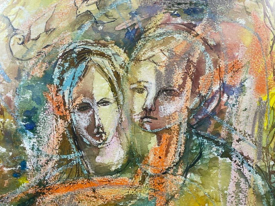 Alan Stein Original Mid-Century Watercolor Painting [Photo 5]