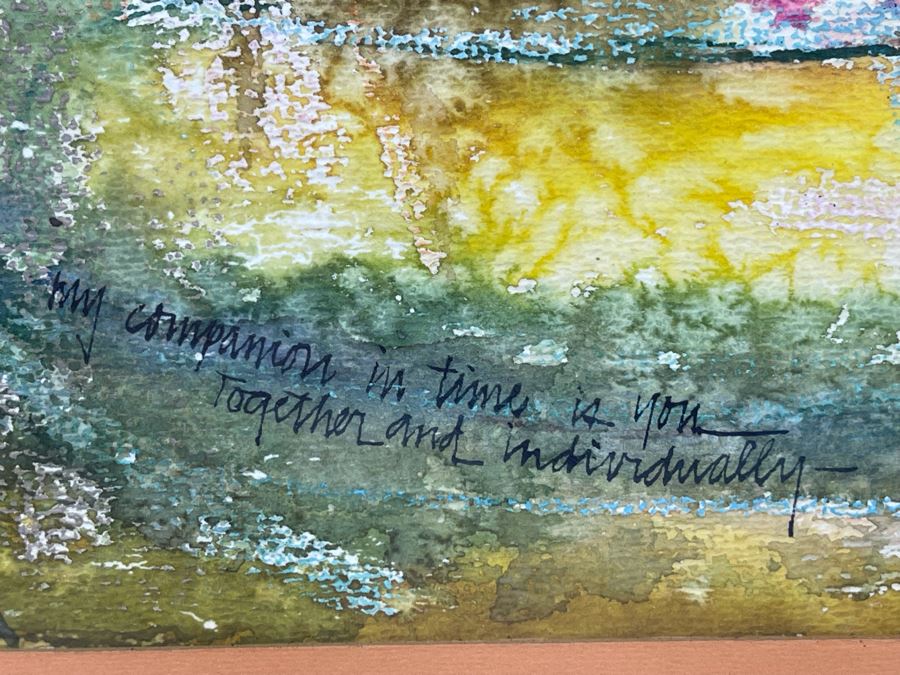 Alan Stein Original Mid-Century Watercolor Painting [Photo 8]