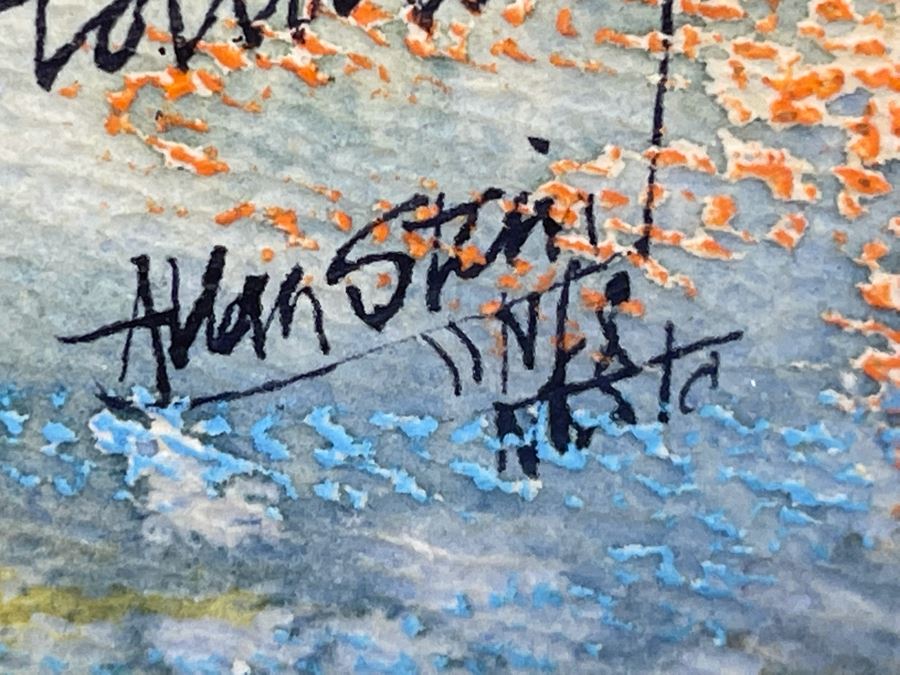 Alan Stein Original Mid-Century Watercolor Painting [Photo 14]