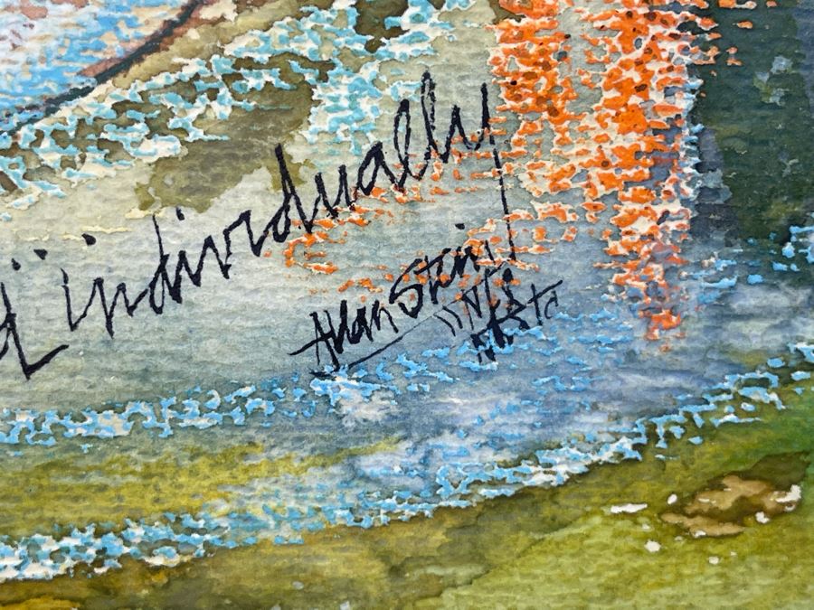 Alan Stein Original Mid-Century Watercolor Painting [Photo 16]