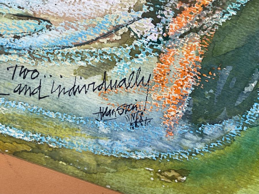 Alan Stein Original Mid-Century Watercolor Painting [Photo 10]