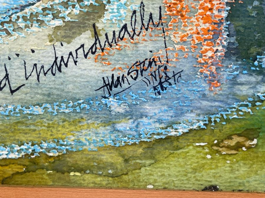 Alan Stein Original Mid-Century Watercolor Painting [Photo 15]