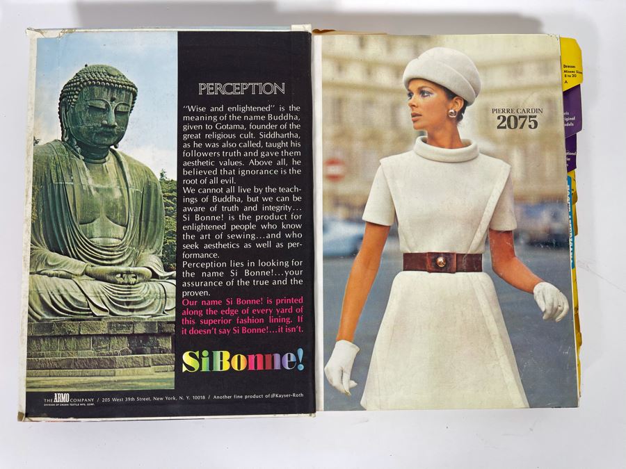 Vintage February 1969 VOGUE Patterns Large Catalog Book 11 X 14 [Photo 3]