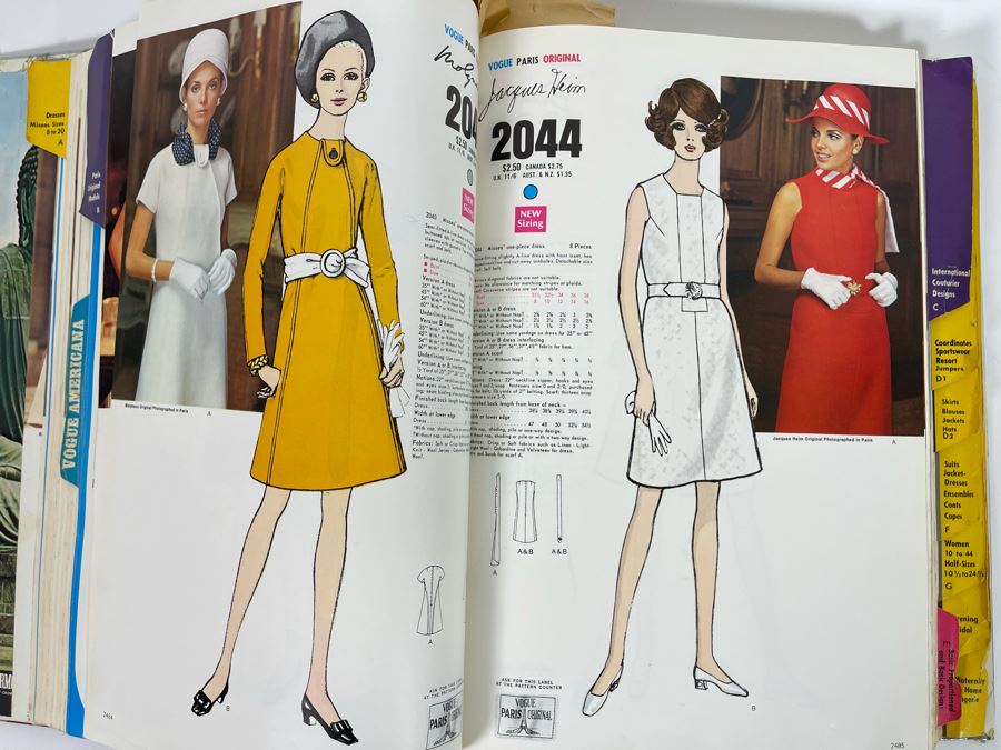 Vintage February 1969 VOGUE Patterns Large Catalog Book 11 X 14 [Photo 11]