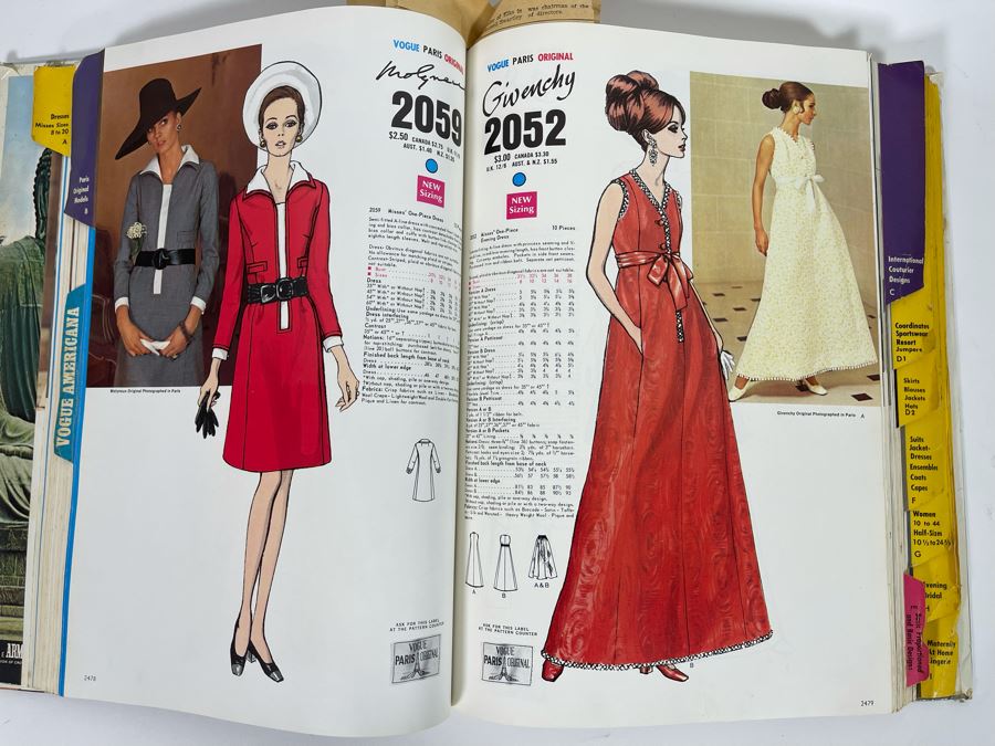 Vintage February 1969 VOGUE Patterns Large Catalog Book 11 X 14 [Photo 10]