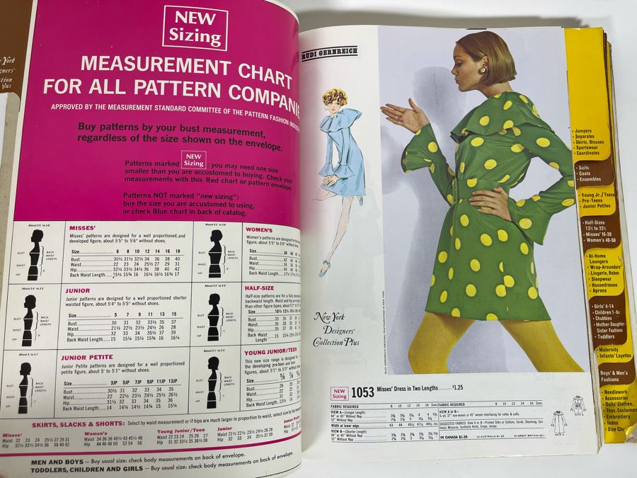 Vintage January 1969 McCall’s Patterns Large Catalog Book 11 X 14  [Photo 10]