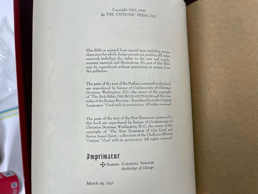 Papal Edition Of The Holy Bible [Photo 5]