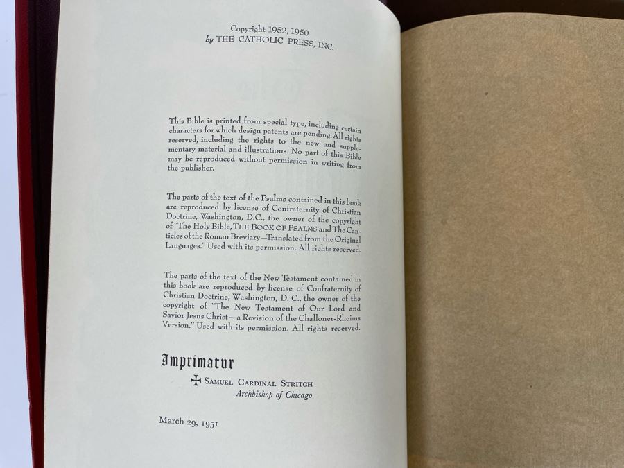 Papal Edition Of The Holy Bible [Photo 6]