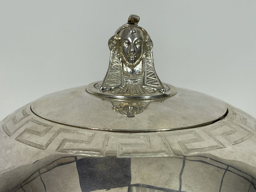 Antique English Silver Plate Samovar Tea Urn With Faded Hallmarks 10W X 15H [Photo 7]