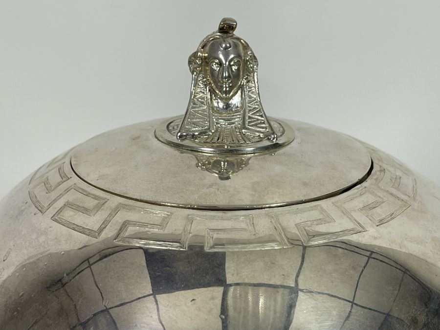 Antique English Silver Plate Samovar Tea Urn With Faded Hallmarks 10W X 15H [Photo 8]