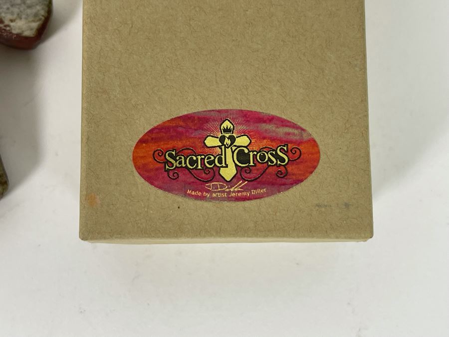 Raku Potter Works Sacred Cross And Crucifix [Photo 5]