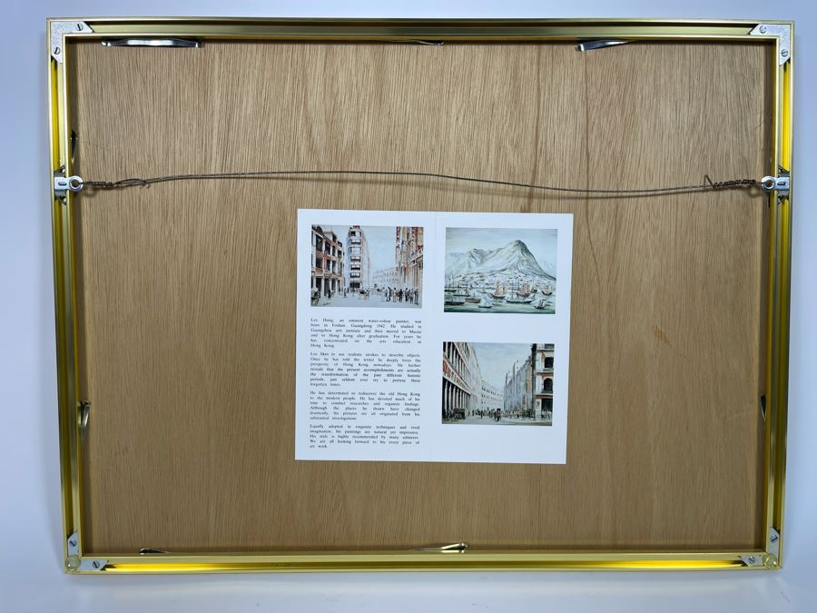 Original Chinese Watercolor Painting By Lee Hung 15.5 X 12 Framed 24 X 18 [Photo 16]