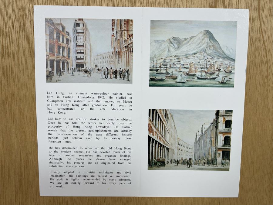 Original Chinese Watercolor Painting By Lee Hung 15.5 X 12 Framed 24 X 18 [Photo 17]