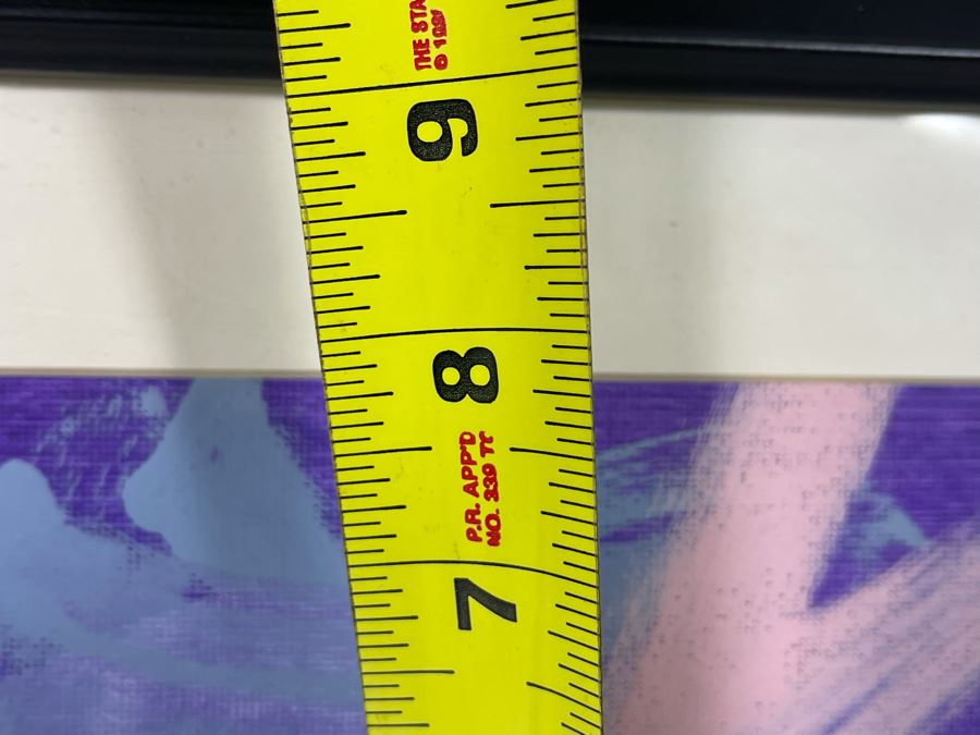 Abstract Bruch Painting By Tembo The Elephant (Former Animal Actor) At The San Diego Zoo In 2006 9.5 X 8 Framed 18 X 15 [Photo 9]