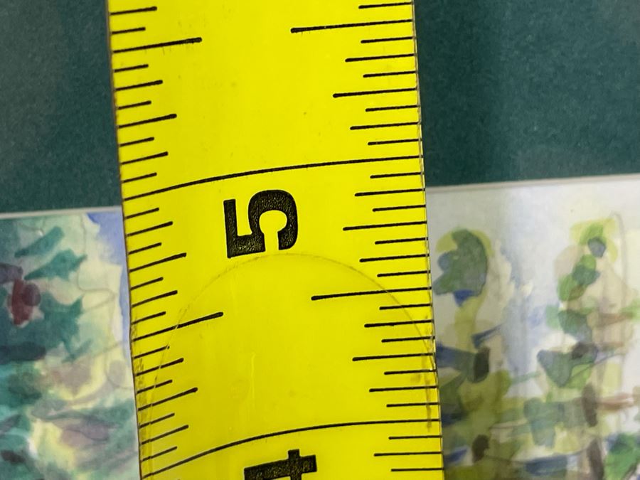 Krentz Johnson Original Watercolor Painting Titled Laguna Store (Autumn Snow) 9 X 5 Framed 15 X 12 [Photo 6]