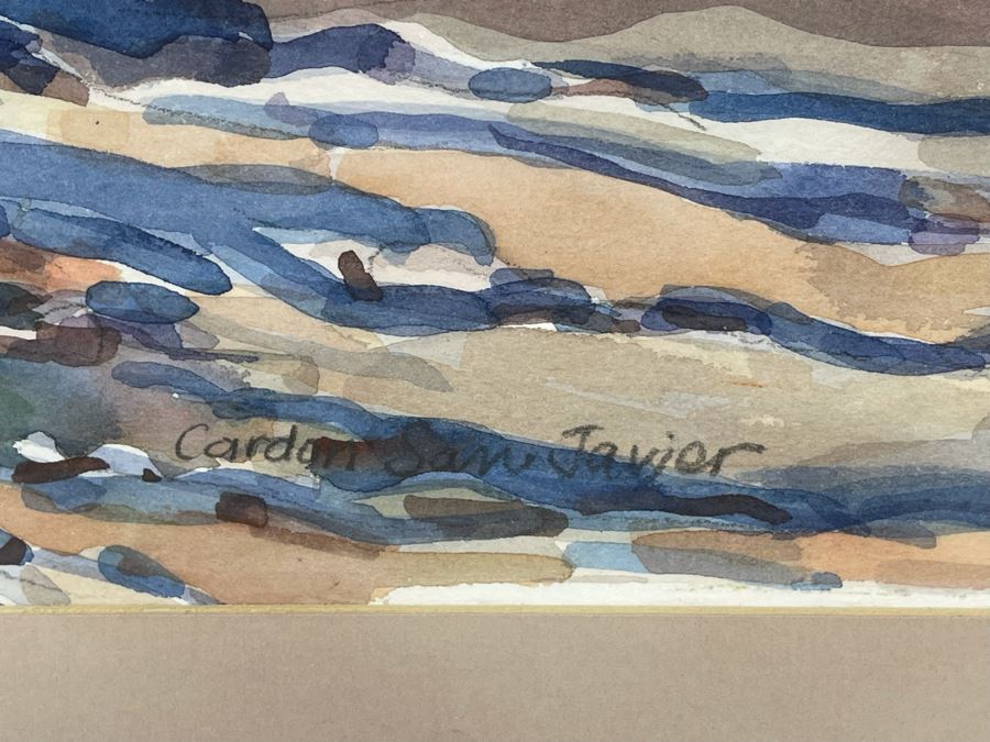 Krentz Johnson Original Watercolor Painting Titled Cardon San Javier 17.5 X 13 Framed 27 X 21.5 [Photo 8]