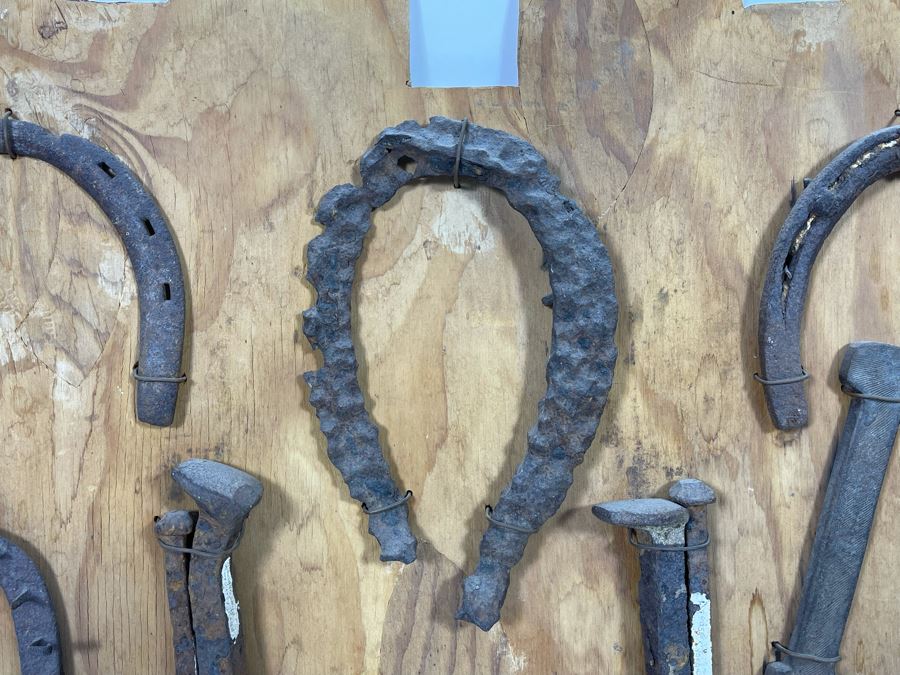 Collection Of Old Wild West Spurs And Tools Found Prospecting Various Deserts 20 X 17 [Photo 4]