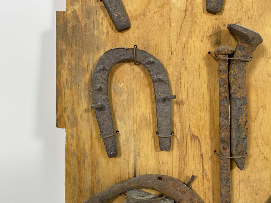 Collection Of Old Wild West Spurs And Tools Found Prospecting Various Deserts 20 X 17 [Photo 11]