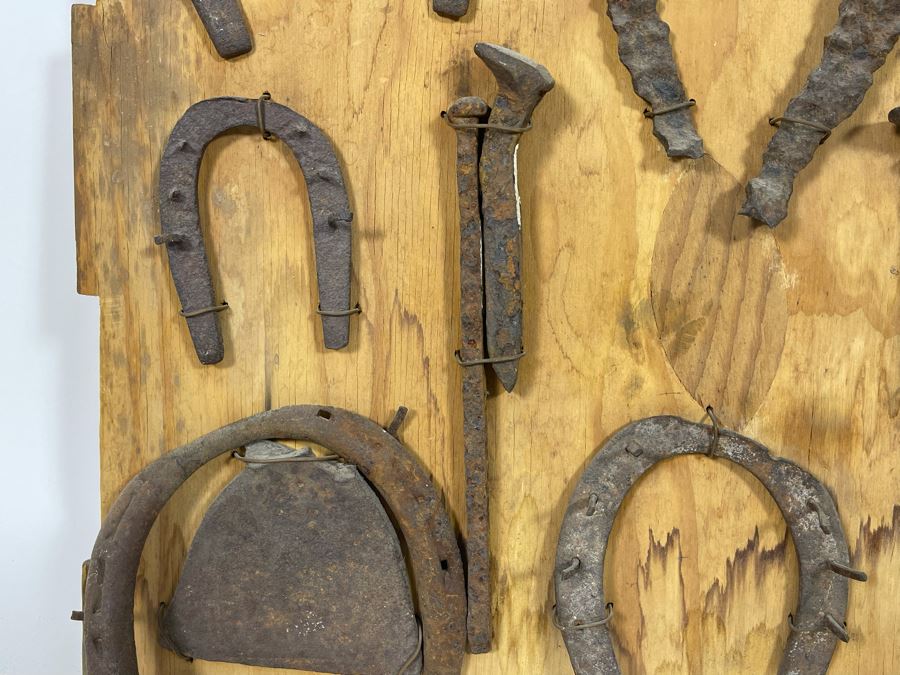 Collection Of Old Wild West Spurs And Tools Found Prospecting Various Deserts 20 X 17 [Photo 9]