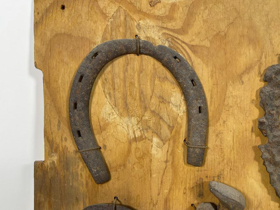 Collection Of Old Wild West Spurs And Tools Found Prospecting Various Deserts 20 X 17 [Photo 12]