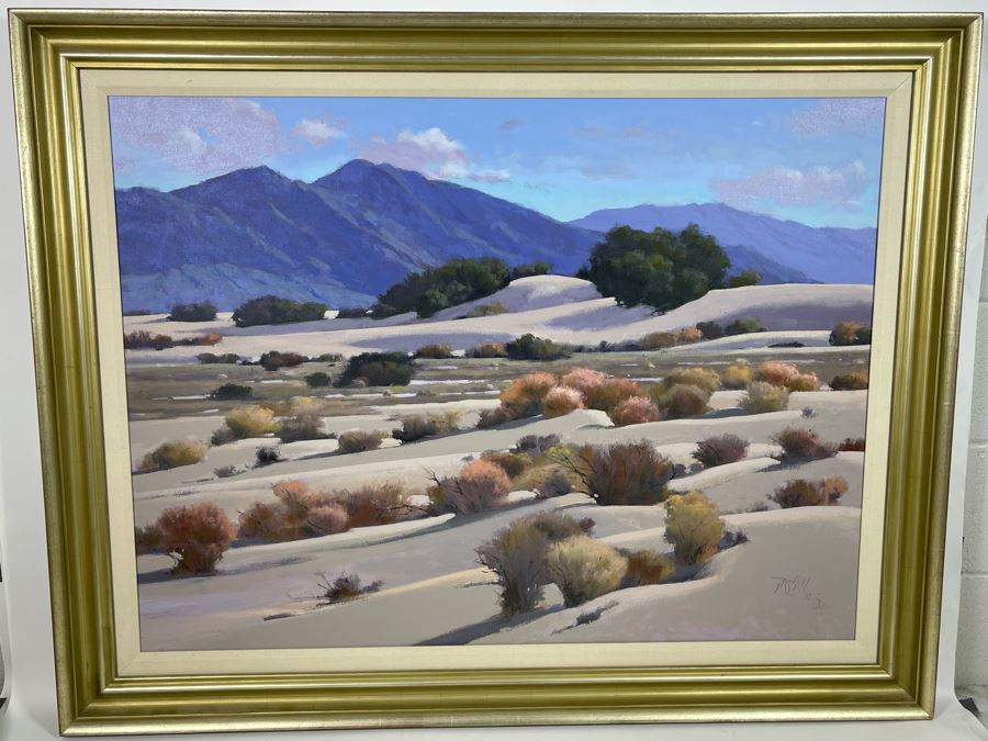 Don Irwin Original Acrylic Painting Titled “Death Valley Dunes” 30 X 40 Framed Retailed For $3,000 From Zantman Art Galleries In Carmel, CA [Photo 2]