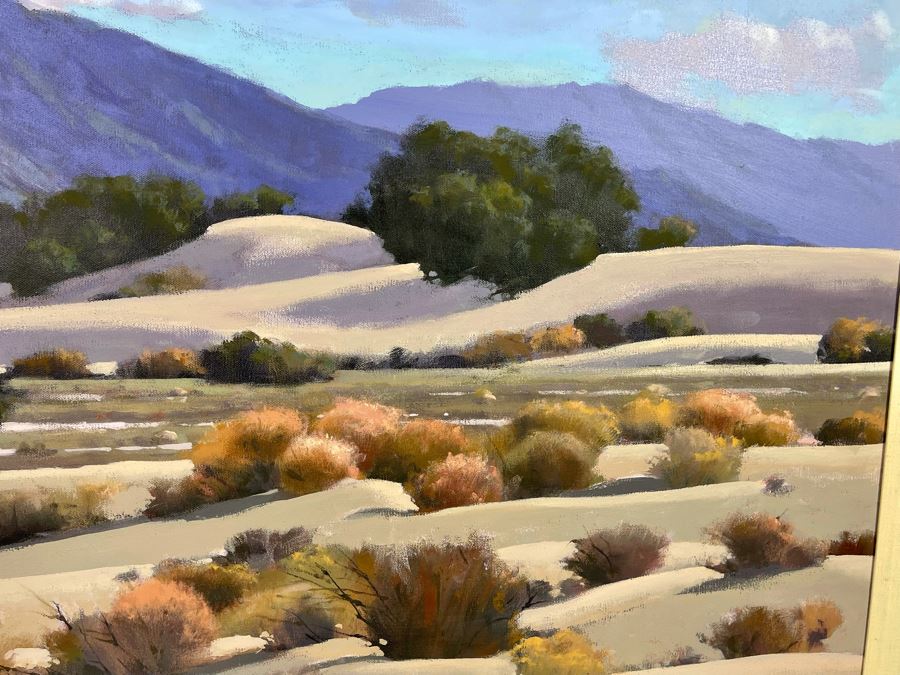 Don Irwin Original Acrylic Painting Titled “Death Valley Dunes” 30 X 40 Framed Retailed For $3,000 From Zantman Art Galleries In Carmel, CA [Photo 10]