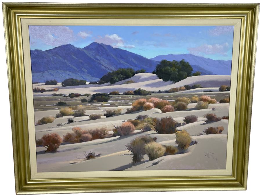 Don Irwin Original Acrylic Painting Titled “Death Valley Dunes” 30 X 40 Framed Retailed For $3,000 From Zantman Art Galleries In Carmel, CA [Photo 1]
