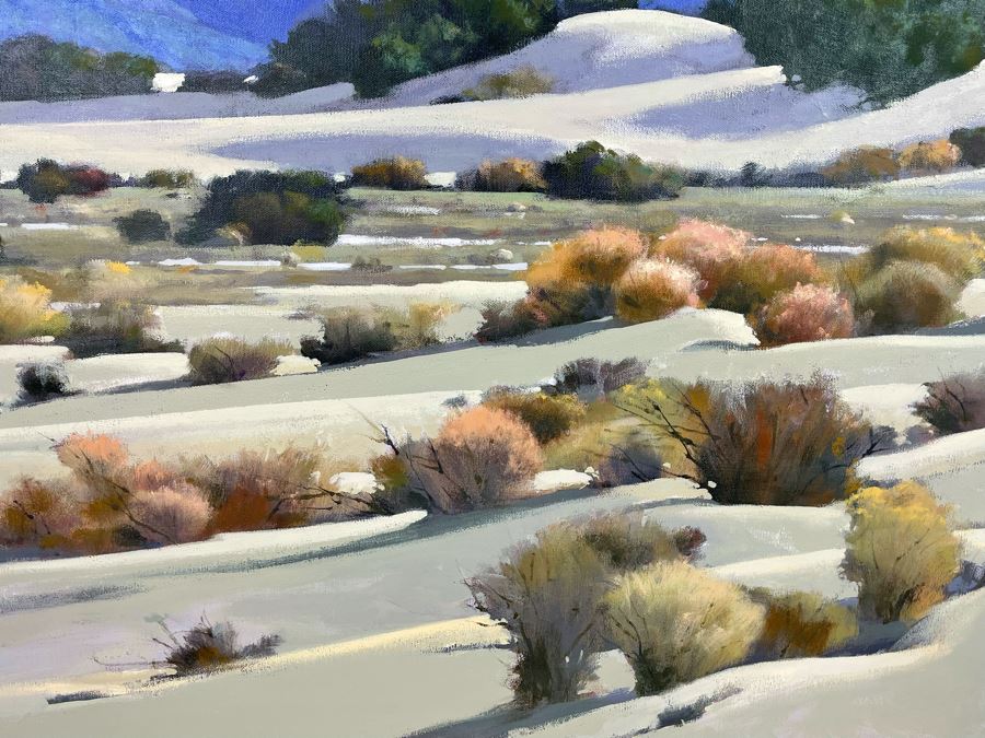 Don Irwin Original Acrylic Painting Titled “Death Valley Dunes” 30 X 40 Framed Retailed For $3,000 From Zantman Art Galleries In Carmel, CA [Photo 9]