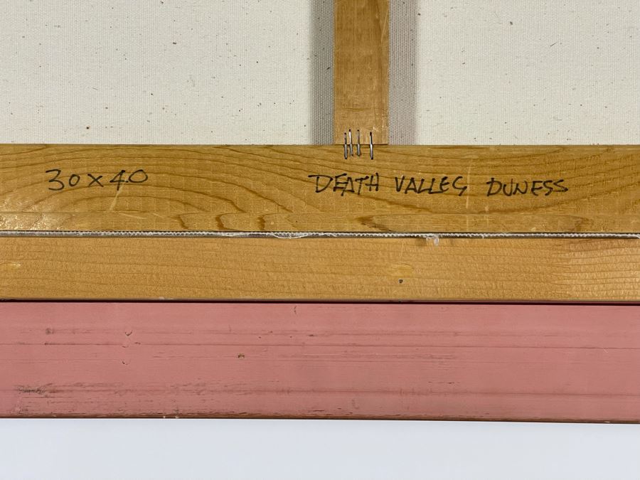 Don Irwin Original Acrylic Painting Titled “Death Valley Dunes” 30 X 40 Framed Retailed For $3,000 From Zantman Art Galleries In Carmel, CA [Photo 16]