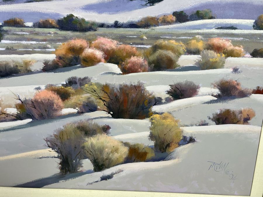 Don Irwin Original Acrylic Painting Titled “Death Valley Dunes” 30 X 40 Framed Retailed For $3,000 From Zantman Art Galleries In Carmel, CA [Photo 11]
