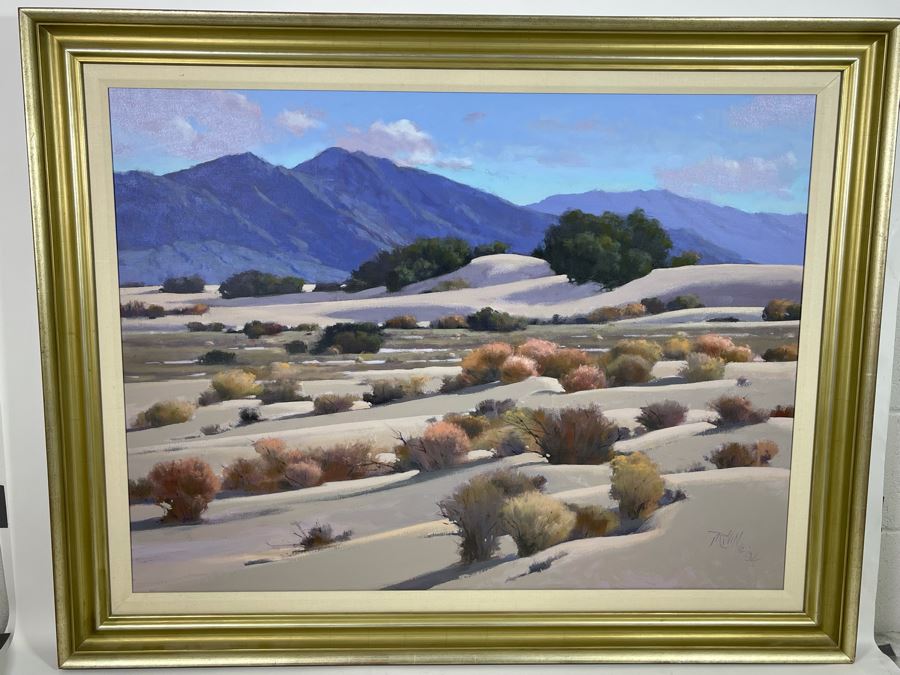 Don Irwin Original Acrylic Painting Titled “Death Valley Dunes” 30 X 40 Framed Retailed For $3,000 From Zantman Art Galleries In Carmel, CA [Photo 3]