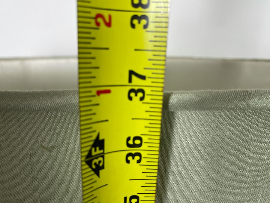 Pair Of Vintage Chinese Bronze Lamps Purchased In Hong Kong In 1972 With Original Receipt - Bronze Vases Measure 17.5H - Lamp Is 37H - Comes With Silk Collapsible Shade (Shade Has Some Damage) [Photo 22]