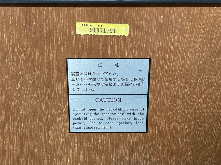 Vintage Pair Of Sansui SP-3500 4 Way High Power Series Speakers 17.5W X 11.5D X 25.5H [Photo 10]