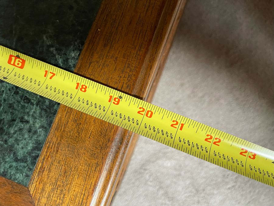 Vintage Relief Carved Chinese Coffee Table With Large Pullout Drawers Accessible Form Both Sides And Marble Tops 5’W X 20”D X 16”H [Photo 17]