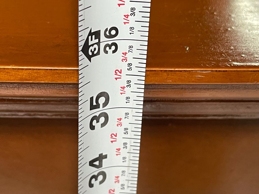 Vintage Chest Of Drawers Dresser With Adjustable Mirror 43W X 22D X 35.5H Mirror Is 34H [Photo 7]