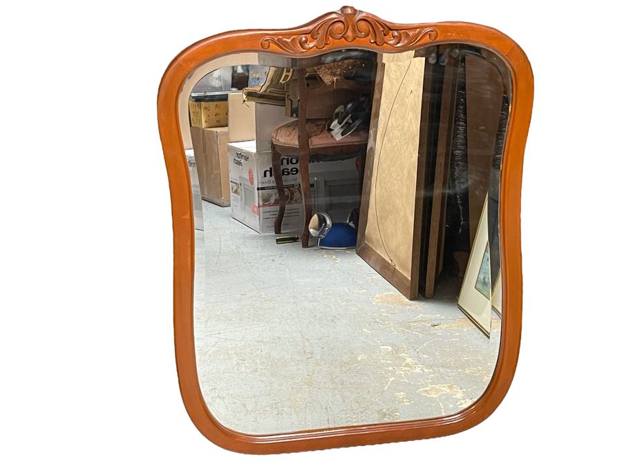 Vintage Chest Of Drawers Dresser With Adjustable Mirror 43W X 22D X 35.5H Mirror Is 34H [Photo 2]