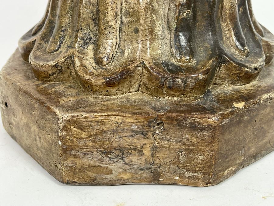 Plaster Standing Guanyin Buddha Statue 42H [Photo 18]