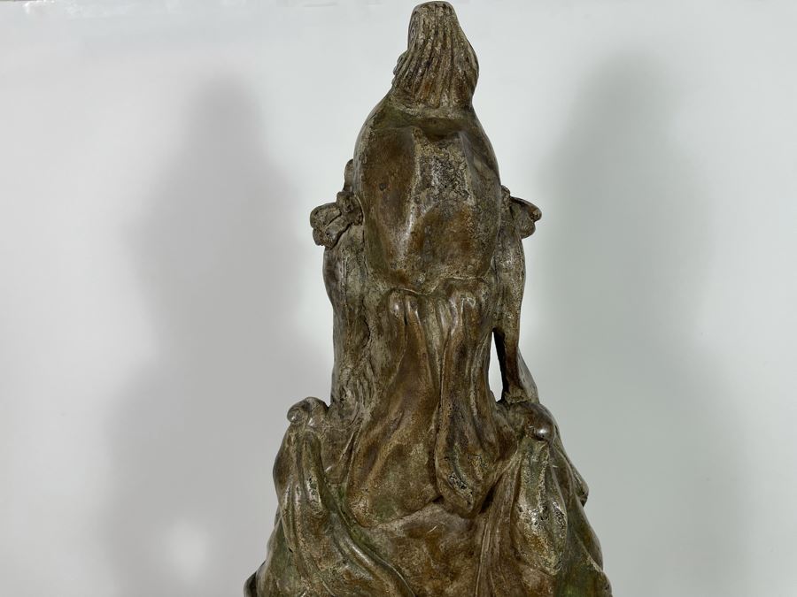 Plaster Standing Guanyin Buddha Statue 42H [Photo 13]