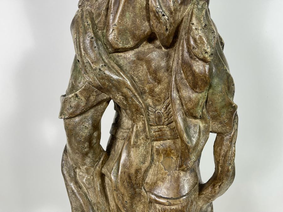 Plaster Standing Guanyin Buddha Statue 42H [Photo 14]