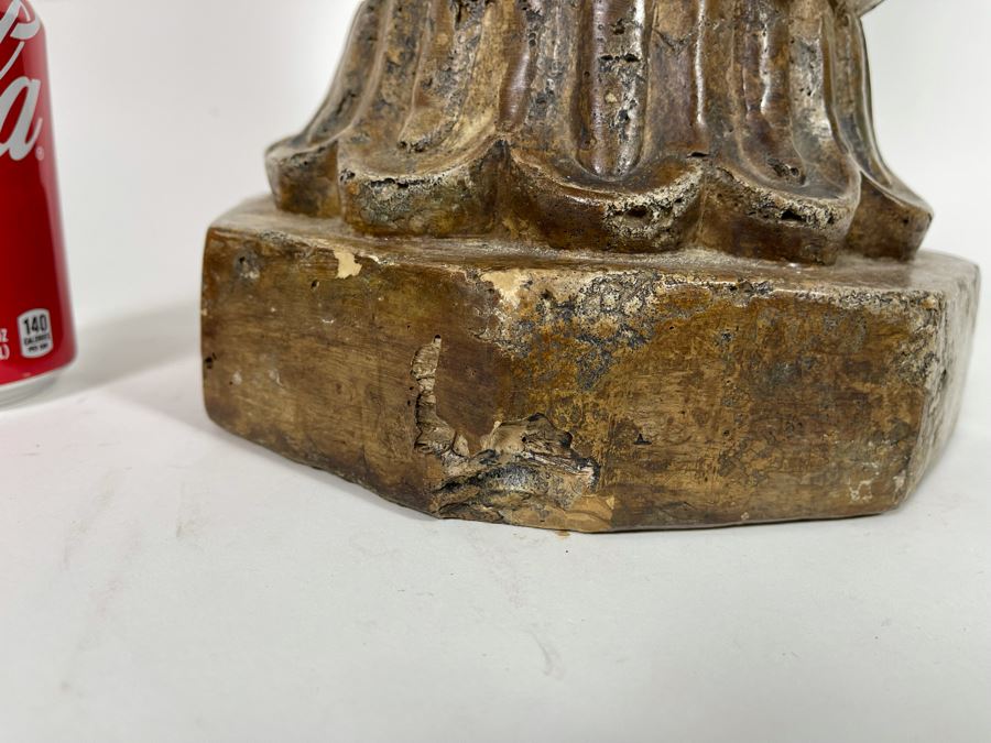 Plaster Standing Guanyin Buddha Statue 42H [Photo 11]