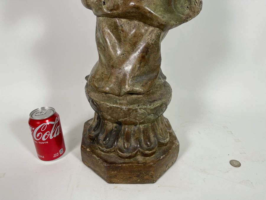 Plaster Standing Guanyin Buddha Statue 42H [Photo 15]