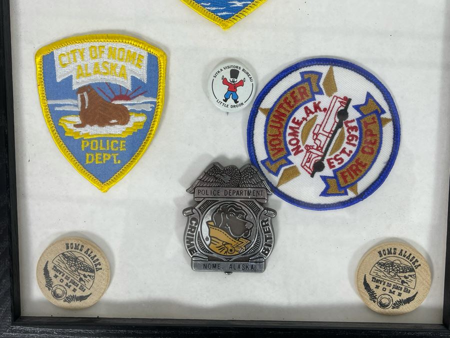 Framed Nome Alaska Patches And Framed Desert Rat Vintage Fruit Crate Label [Photo 5]