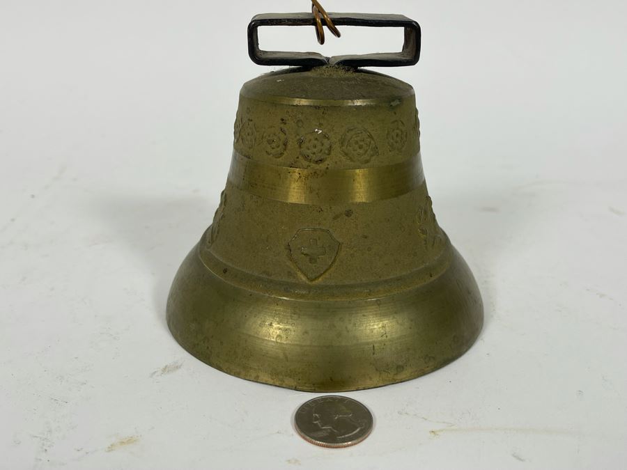 Vintage Swiss Brass Cow Bell 5R [Photo 2]